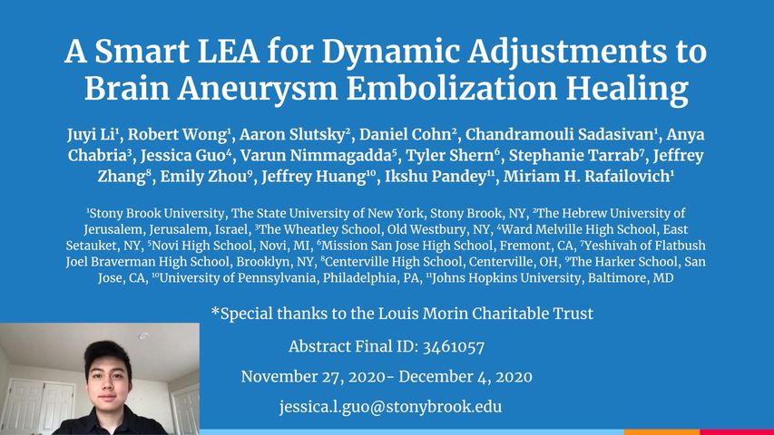 A Smart LEA for Dynamic Adjustments to Brain Aneurysm Embolization Healing