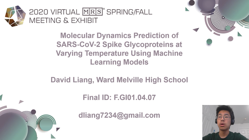 Molecular Dynamics Prediction of SARS-CoV-2 Spike Glycoproteins at Varying Temps