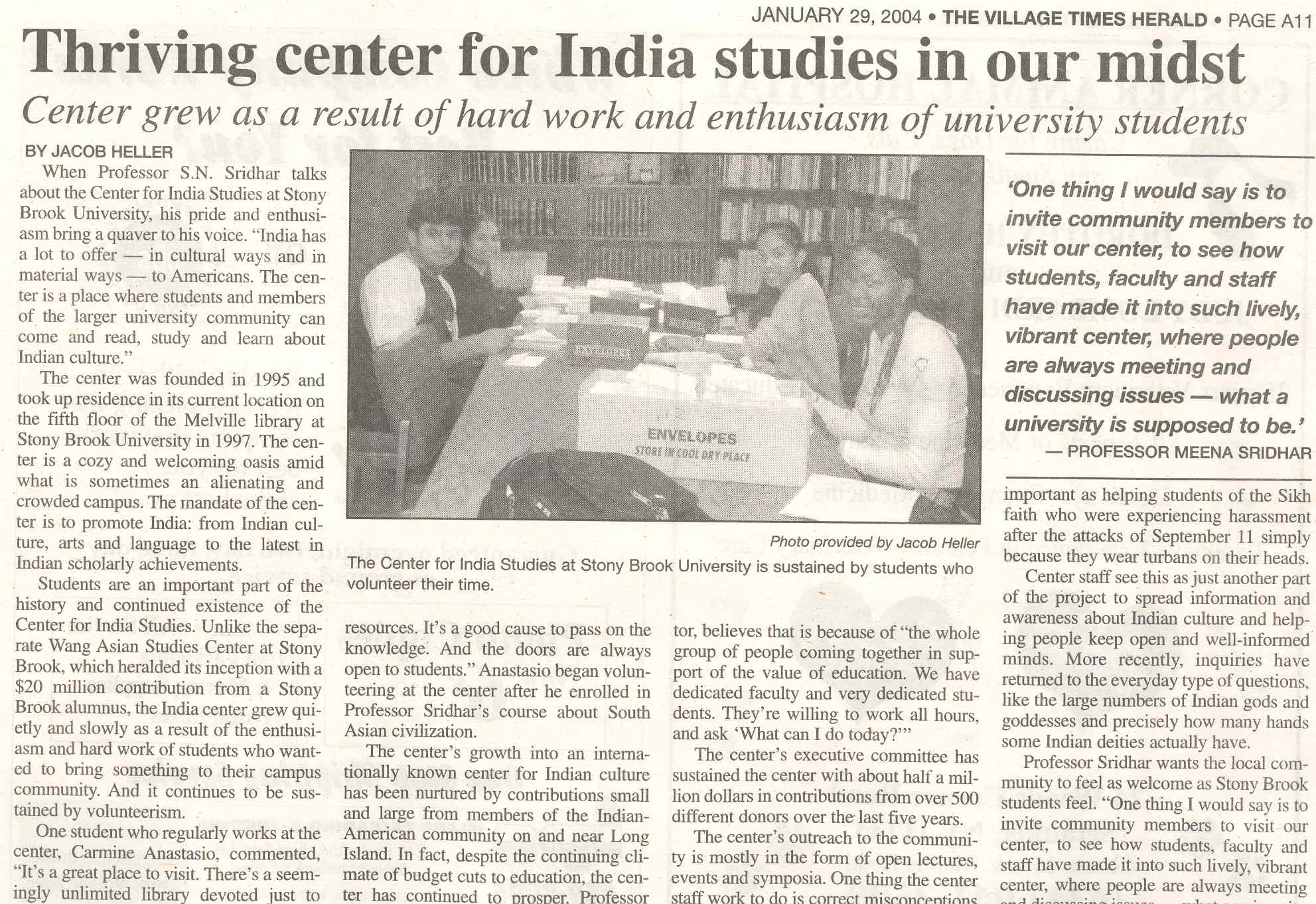 Thriving Center for India Studies TN