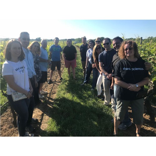 New York State Master Teachers enjoyed a field trip to the Palmer Vineyards to learn the science of wine making.