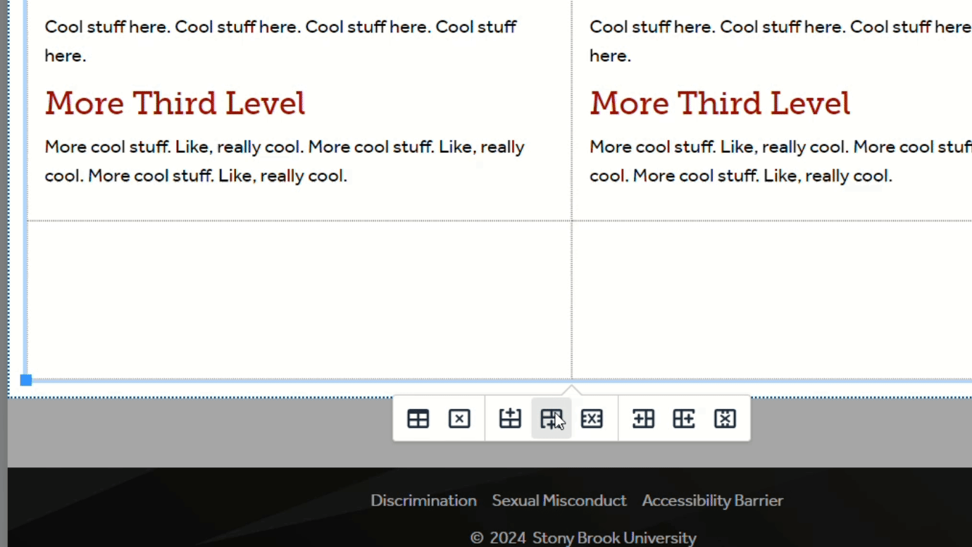 gif of how row is added to the table